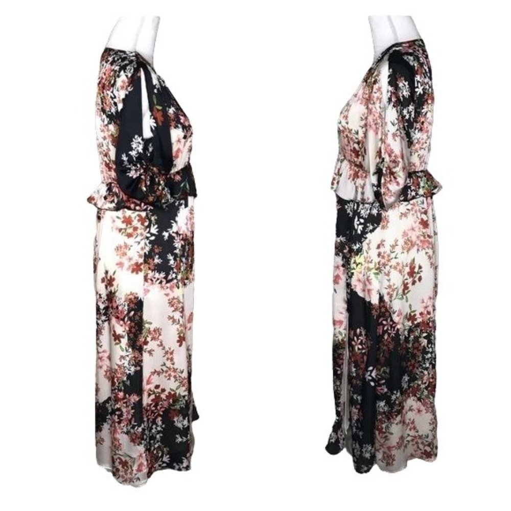 Zara XS floral dress black white - Picture 3 of 8